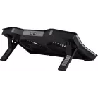Подставка для ноутбука Digma D-NCP180-2x110RGB 18" 410x280x34мм 20дБ 2xUSB 2x 110ммFAN 700г Fan-control пластик ABS черный