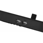 Подставка для ноутбука Digma D-NCP180-2x110RGB 18" 410x280x34мм 20дБ 2xUSB 2x 110ммFAN 700г Fan-control пластик ABS черный