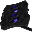 Подставка для ноутбука Digma D-NCP180-2x110 18" 410x280x34мм 20дБ 2xUSB 2x 110ммFAN 700г пластик ABS черный