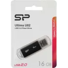 Флеш Диск Silicon Power 16Gb Ultima U02 SP016GBUF2U02V1K USB2.0 черный