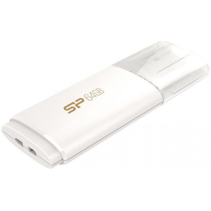 Флеш Диск Silicon Power 64Gb Blaze B06 SP064GBUF3B06V1W USB3.0 белый