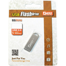 Флеш Диск Dato 16Gb DS7016 DS7016-16G USB2.0 серебристый