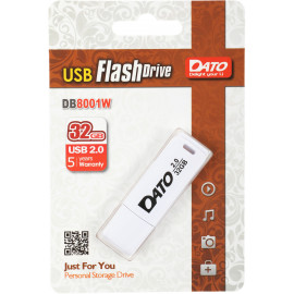 Флеш Диск Dato 32Gb DB8001 DB8001W-32G USB2.0 белый