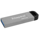 Флеш Диск Kingston 32Gb DataTraveler Kyson DTKN/32GB USB3.1 серебристый/черный