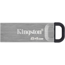 Флеш Диск Kingston 64GB DataTraveler Kyson DTKN/64GB USB3.2 серебристый/черный