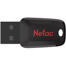 Флеш Диск Netac 128Gb U197 NT03U197N-128G-20BK USB2.0 черный/красный