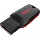 Флеш Диск Netac 128Gb U197 NT03U197N-128G-20BK USB2.0 черный/красный