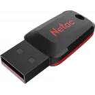 Флеш Диск Netac 128Gb U197 NT03U197N-128G-20BK USB2.0 черный/красный