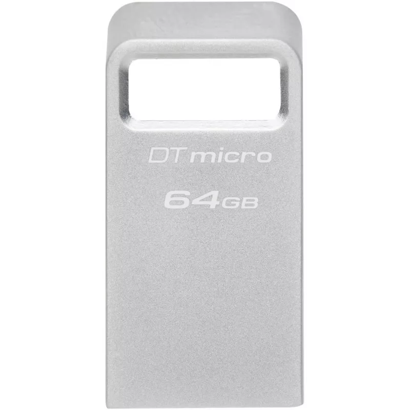 Флеш Диск Kingston 64Gb DataTraveler Micro DTMC3G2/64GB USB3.0 серебристый