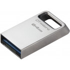 Флеш Диск Kingston 64Gb DataTraveler Micro DTMC3G2/64GB USB3.0 серебристый