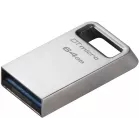 Флеш Диск Kingston 64Gb DataTraveler Micro DTMC3G2/64GB USB3.0 серебристый