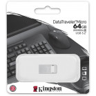 Флеш Диск Kingston 64Gb DataTraveler Micro DTMC3G2/64GB USB3.0 серебристый