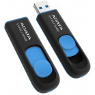 Флеш Диск A-Data 64Gb DashDrive UV128 AUV128-64G-RBE USB3.0 черный/синий