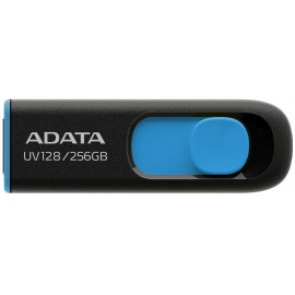 Флеш Диск A-Data 256Gb DashDrive UV128 AUV128-256G-RBE USB3.0 черный/синий