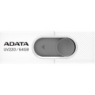 Флеш Диск A-Data 64Gb UV220 AUV220-64G-RWHGY USB2.0 белый/серый