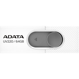Флеш Диск A-Data 64Gb UV220 AUV220-64G-RWHGY USB2.0 белый/серый
