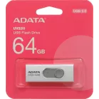 Флеш Диск A-Data 64Gb UV220 AUV220-64G-RWHGY USB2.0 белый/серый