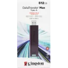 Флеш Диск Kingston 512Gb DataTraveler Max DTMAXA/512GB USB3.2 черный/бордовый