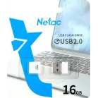 Флеш Диск Netac 16Gb U116 NT03U116N-016G-20WH USB2.0 белый
