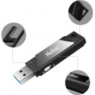 Флеш Диск Netac 64Gb U336 NT03U336S-064G-30BK USB3.0 черный