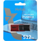 Флеш Диск Netac 512Gb U182 NT03U182N-512G-30RE USB3.0 красный/черный