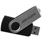 Флеш Диск Hikvision 16GB M200S HS-USB-M200S/16G/U3 USB3.0 серебристый/черный