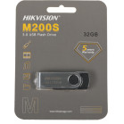 Флеш Диск Hikvision 32GB M200S HS-USB-M200S/32G/U3 USB3.0 серебристый/черный