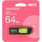 Флеш Диск A-Data 64Gb Type-C UC300 ACHO-UC300-64G-RBK/GN USB3.2 черный/зеленый