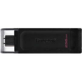 Флеш Диск Kingston 256Gb DataTraveler 70 Type-C DT70/256GB USB3.2 черный