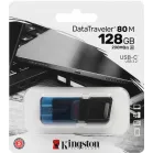Флеш Диск Kingston 128Gb DataTraveler 80 M Type-C DT80M/128GB USB3.2 черный