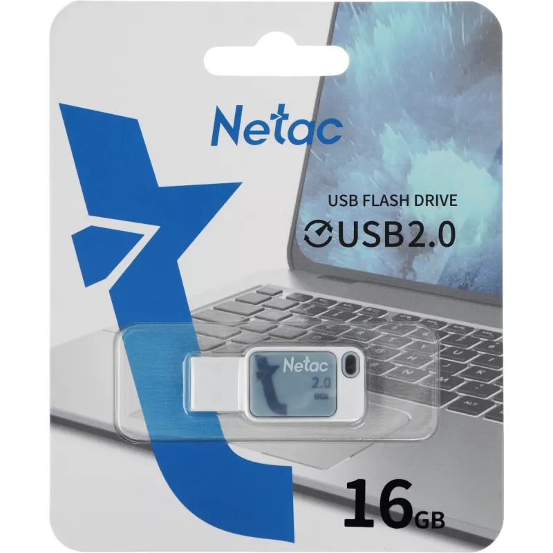 Флеш Диск Netac 16Gb UA31 NT03UA31N-016G-20BL USB2.0 синий