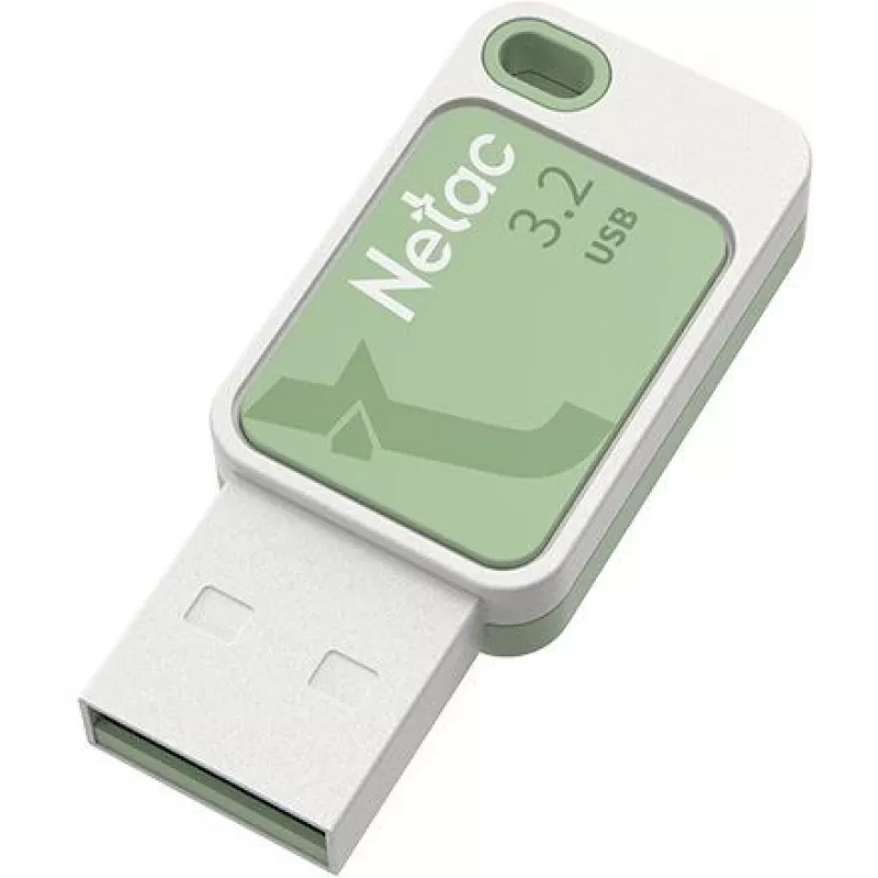 Флеш Диск Netac 128Gb UA31 NT03UA31N-128G-32GN USB3.2 зеленый
