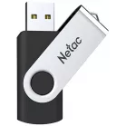 Флеш Диск Netac 128GB U505 NT03U505N-128G-20BK USB2.0 черный/серебристый