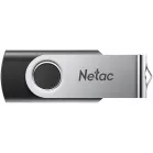Флеш Диск Netac 128GB U505 NT03U505N-128G-20BK USB2.0 черный/серебристый