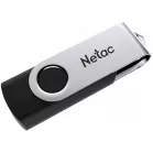 Флеш Диск Netac 128GB U505 NT03U505N-128G-20BK USB2.0 черный/серебристый