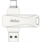 Флеш Диск Netac 128GB U782C NT03U782C-128G-30PN USB3.0 серебристый