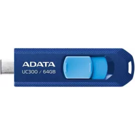 Флеш Диск A-Data 64GB Type-C UC300 ACHO-UC300-64G-RNB/BU USB3.2 синий/голубой