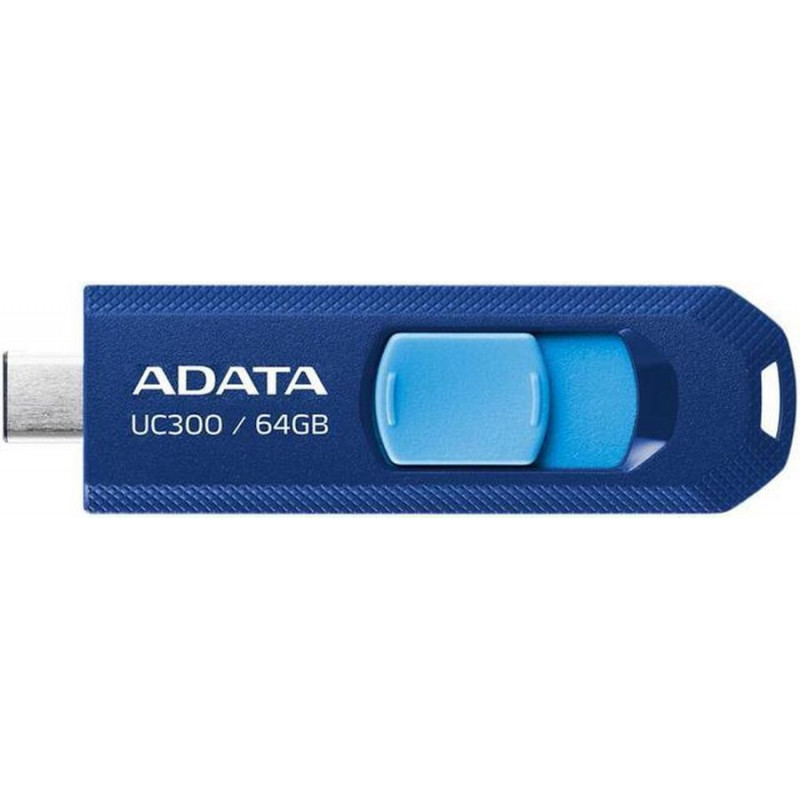 Флеш Диск A-Data 64GB Type-C UC300 ACHO-UC300-64G-RNB/BU USB3.2 синий/голубой