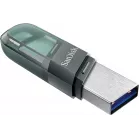 Флеш Диск Sandisk 64GB iXpand SDIX90N-064G-GN6NK USB3.1 зеленый/серебристый