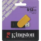 Флеш Диск Kingston 512GB DataTraveler Exodia S DTXS/512GB USB3.0 желтый/черный