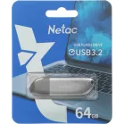 Флеш Диск Netac 64GB U352 NT03U352N-064G-32PN USB3.0 серебристый