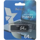 Флеш Диск Netac 64GB U351 NT03U351N-064G-32BK USB3.0 серый