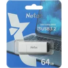 Флеш Диск Netac 64GB U185 NT03U185N-064G-32WH USB3.0 белый