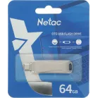 Флеш Диск Netac 64GB U782C NT03U782C-064G-32PN USB3.0 серебристый