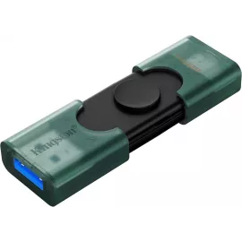 Флеш Диск Kingston 128GB DataTraveler Duo G2 DTDEG2/128GB USB3.0 зеленый/черный