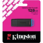 Флеш Диск Kingston 128GB DataTraveler Exodia DTXG2/128GB USB3.0 черный/голубой