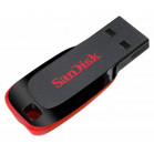 Флеш Диск Sandisk 128Gb Cruzer Blade SDCZ50-128G-B35 USB2.0 черный/красный