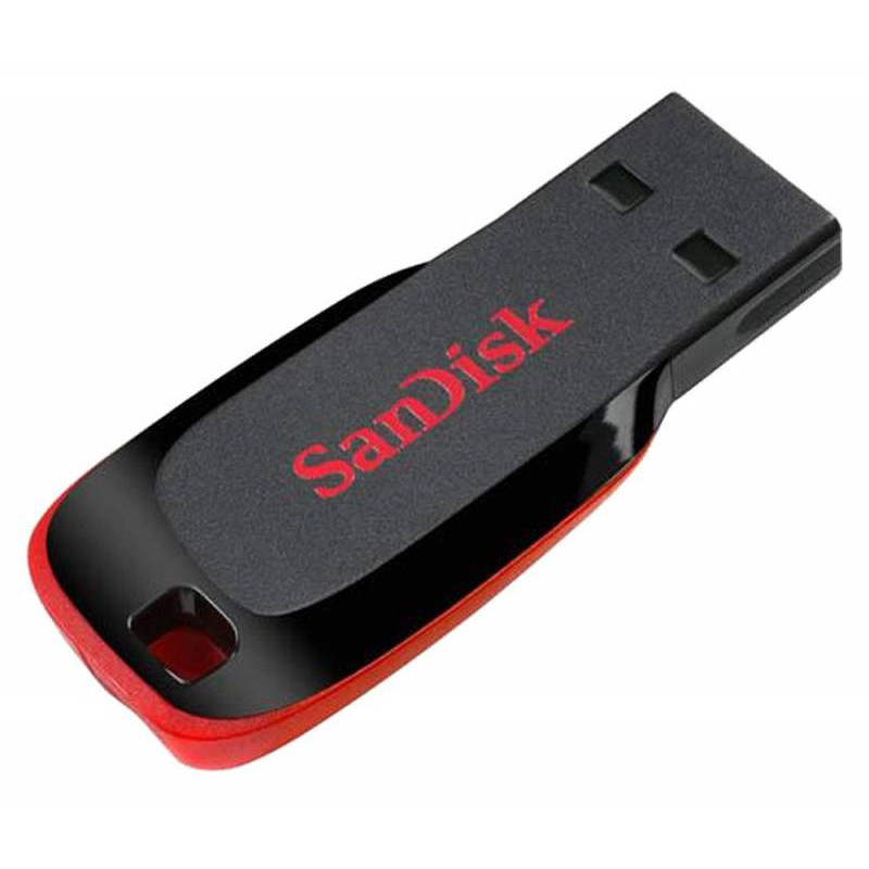 Флеш Диск Sandisk 128Gb Cruzer Blade SDCZ50-128G-B35 USB2.0 черный/красный Флеш Диск Sandisk 128Gb Cruzer Blade SDCZ50-128G-B35 USB2.0 черный/красный