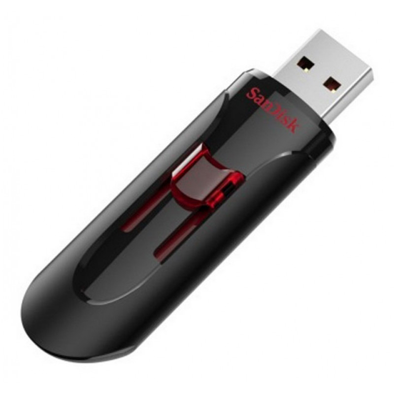 Флеш Диск Sandisk 256Gb Cruzer Glide SDCZ600-256G-G35 USB3.0 черный/красный Флеш Диск Sandisk 256Gb Cruzer Glide SDCZ600-256G-G35 USB3.0 черный/красный