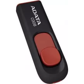 Флеш Диск A-Data 16Gb Classic C008 AC008-16G-RKD USB2.0 красный/черный